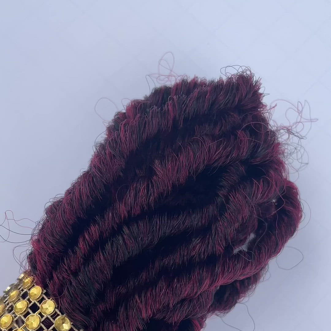 A Video Of A Crochet Loc Bundle